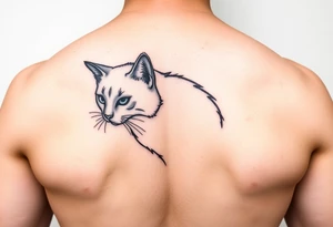 Black Cat tattoo idea