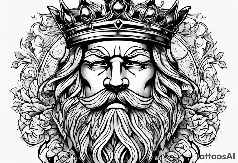 French king tattoo idea
