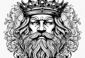 French king tattoo idea