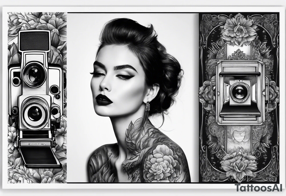 polaroid picture tattoo idea