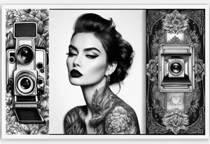polaroid picture tattoo idea