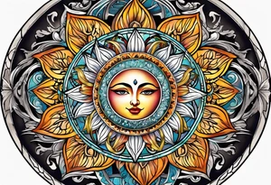 sun tattoo idea