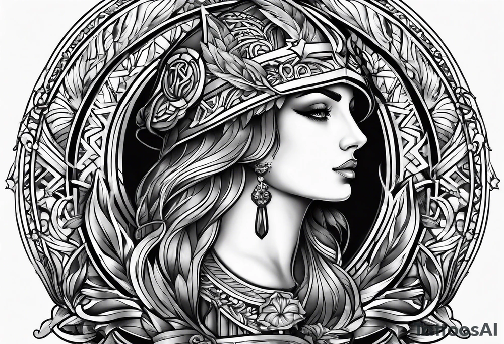 justice and law tattoo idea