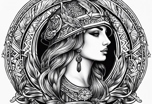 justice and law tattoo idea