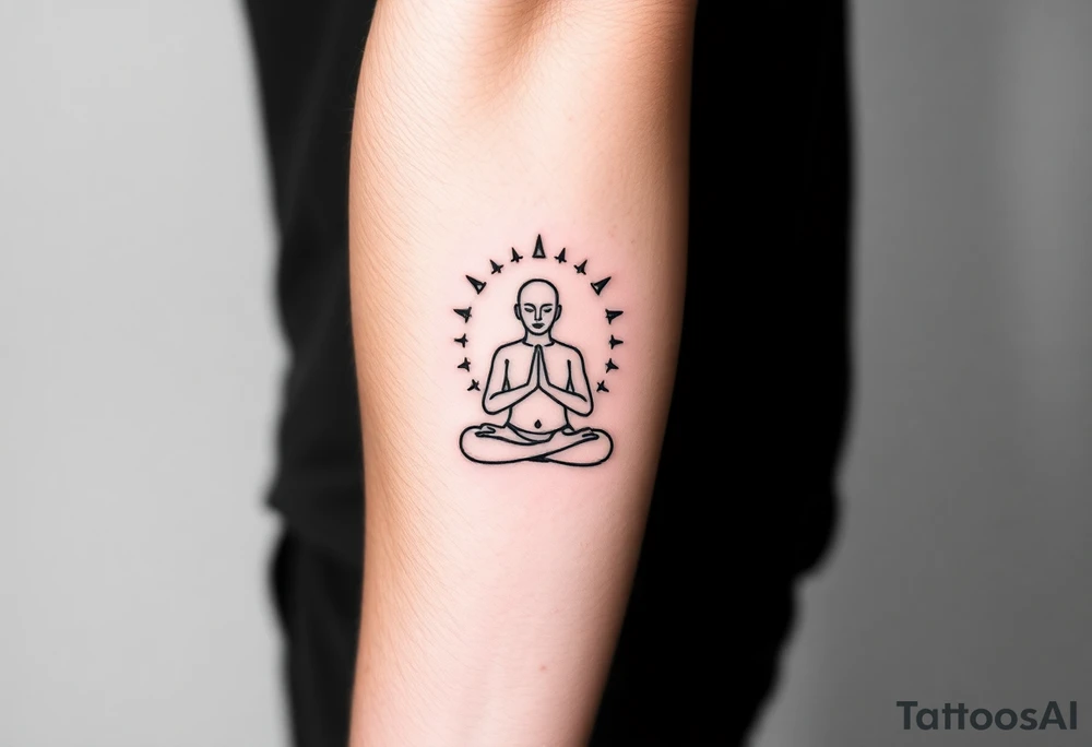 victory over coma and methadone. a new life in meditation. tattoo on the arm tattoo idea