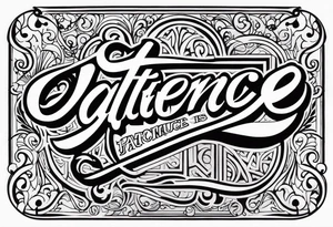 Patience is a virtue tattoo idea