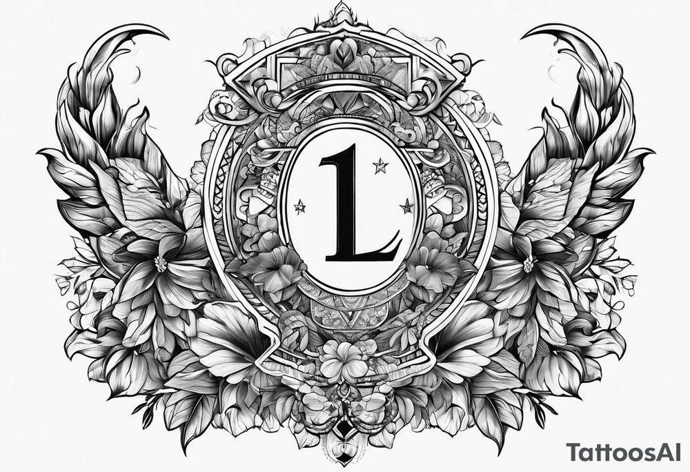 I want to ratio the number 1.23 tattoo idea