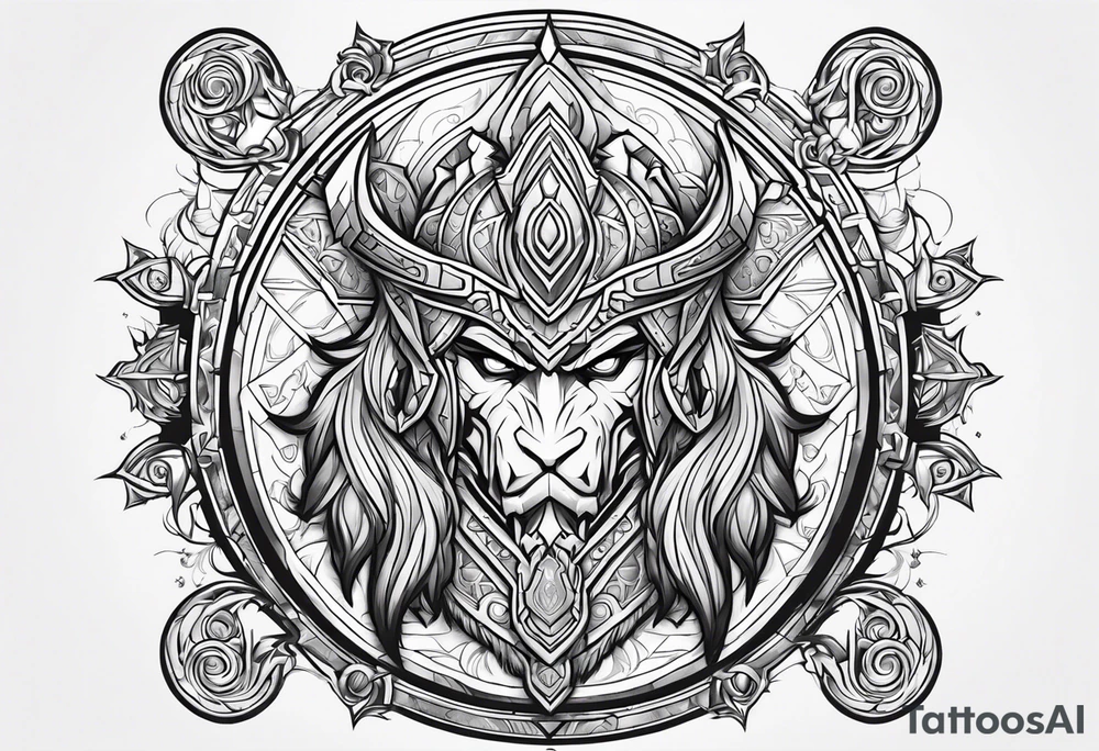 World of Warcraft Horde Holy Paladin Character tattoo tattoo idea