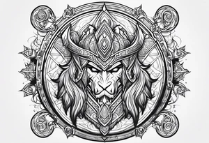 World of Warcraft Horde Holy Paladin Character tattoo tattoo idea