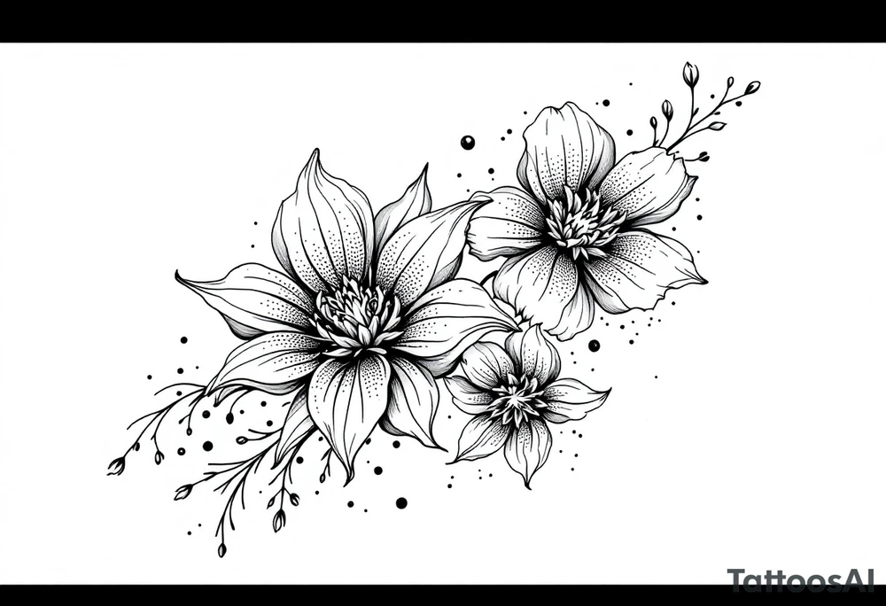Flowers tattoo idea