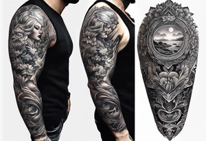 Full body sleeve tattoo idea
