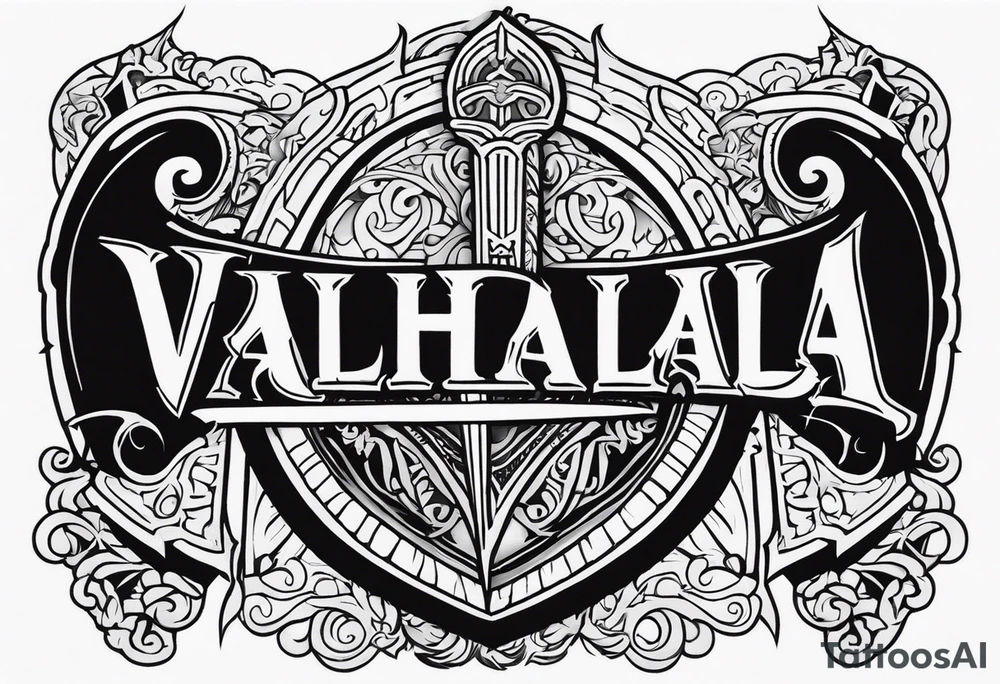sword shield valhalla 
staircase tattoo idea