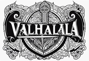 sword shield valhalla 
staircase tattoo idea