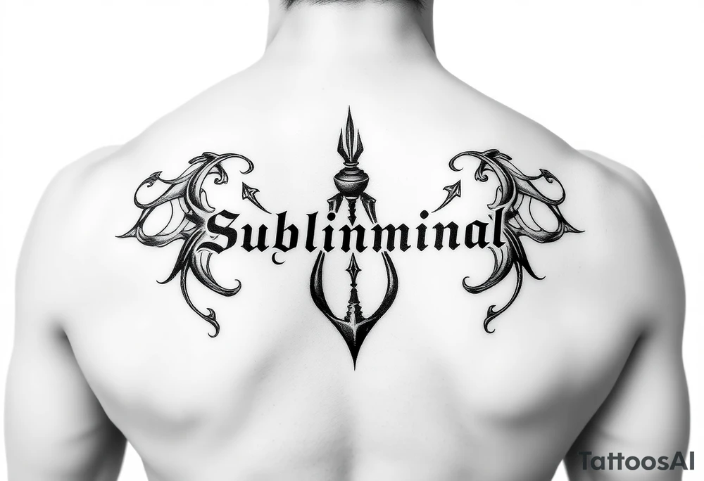 Subliminal message penis tattoo idea