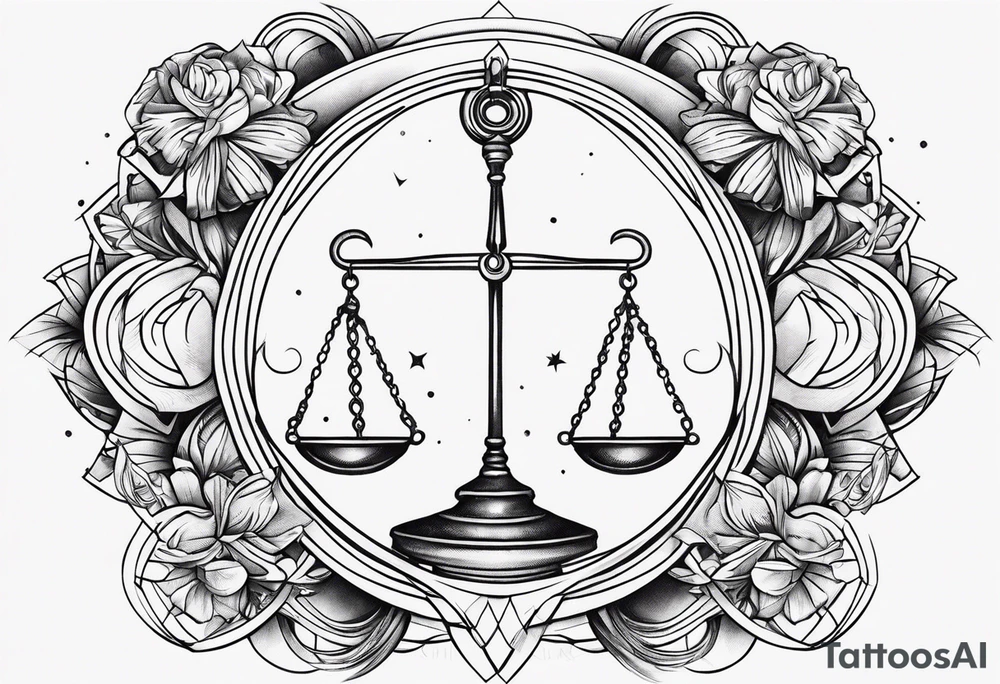 Libra Pisces Scorpio tattoo idea