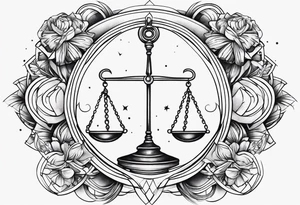 Libra Pisces Scorpio tattoo idea