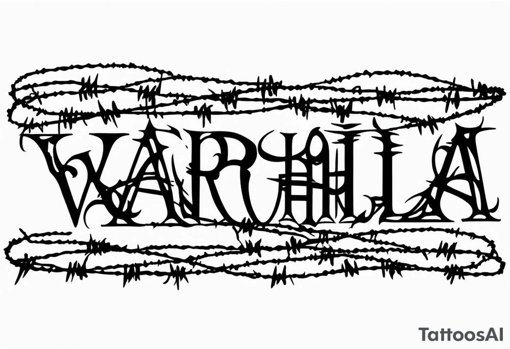 Wounded warrior valhalla barb wire tattoo idea