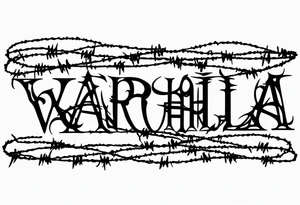 Wounded warrior valhalla barb wire tattoo idea