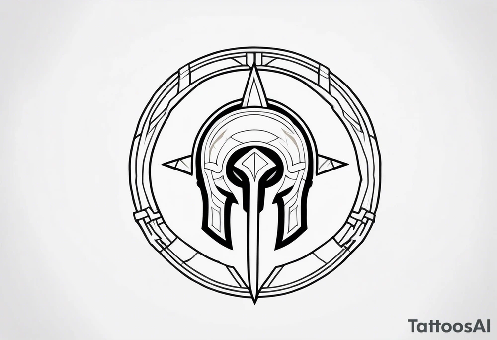Ancient spartan symbol tattoo tattoo idea