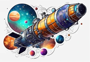 Bubbles space telescope tattoo idea