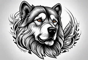 Paw print Air Force tattoo idea