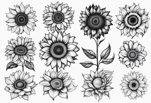 Sunflower and semi colon tattoo idea