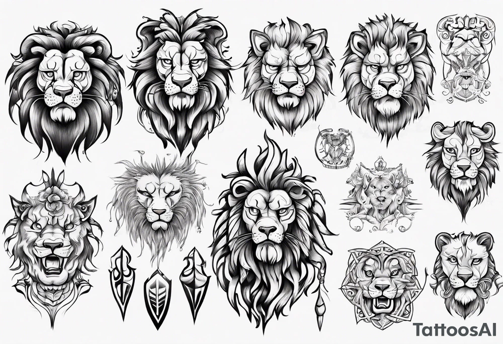 Finnish lion tattoo idea