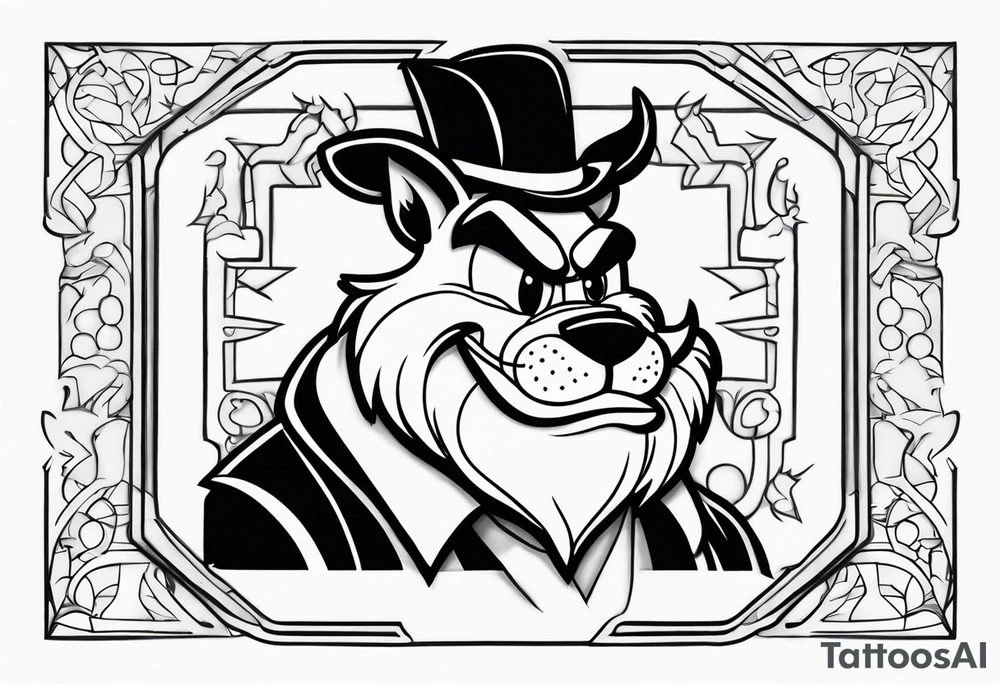 The looney tunes character taz tattoo idea