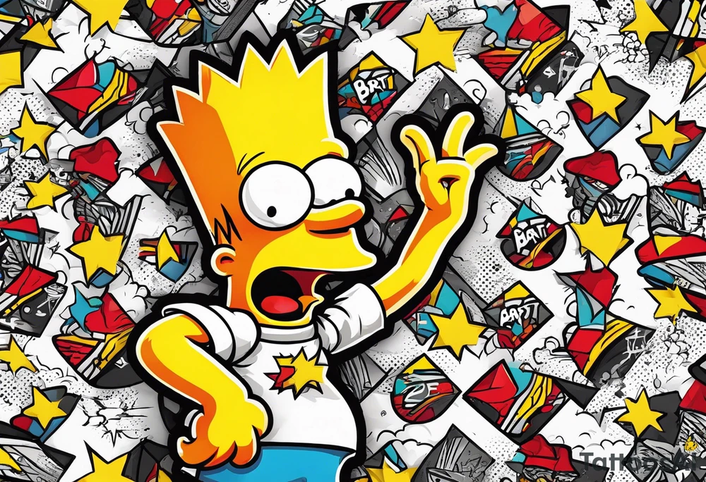 Bart Simpson tattoo idea