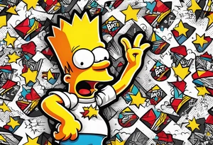 Bart Simpson tattoo idea