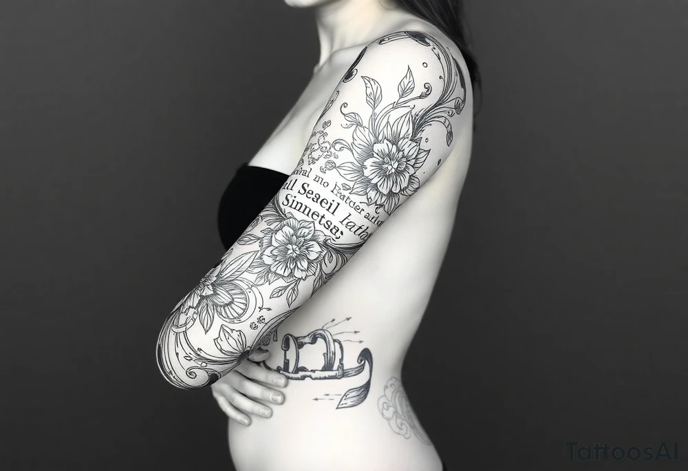 Newspaper style tattoo idea