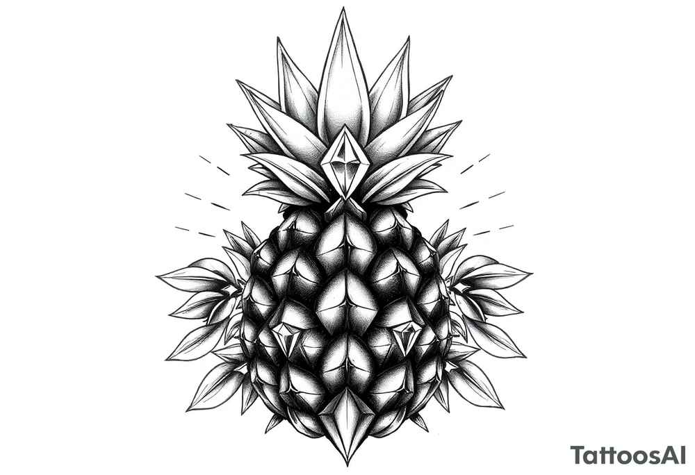 Majestic, pineapple, crown, diamonds, vagina, anus tattoo idea Majestic, pineapple, crown, diamonds, vagina, anus tattoo idea