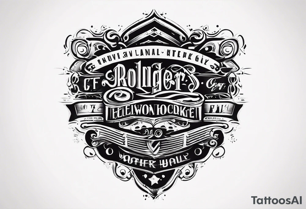 rocker tattoo idea