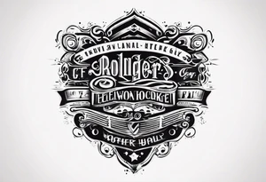 rocker tattoo idea