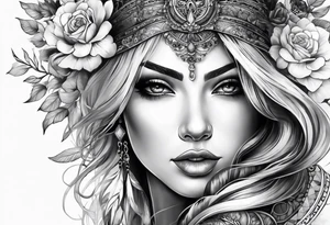 Human body tattoo idea