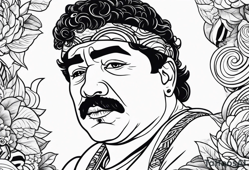 Maradona vesuvio tattoo idea