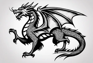 welsh dragon tattoo idea