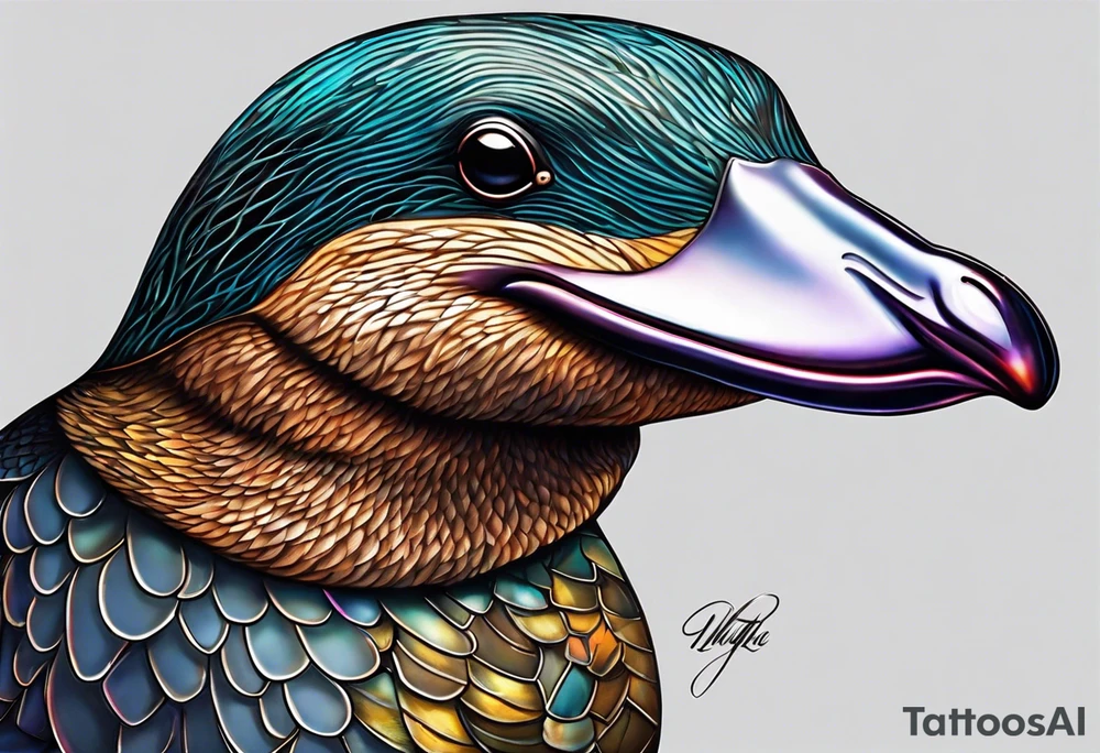 Platypus tattoo idea