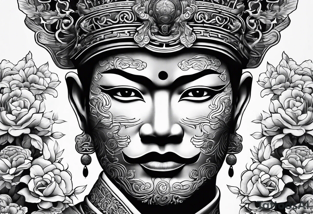 Chinese wall, realistic,chinese art tattoo idea