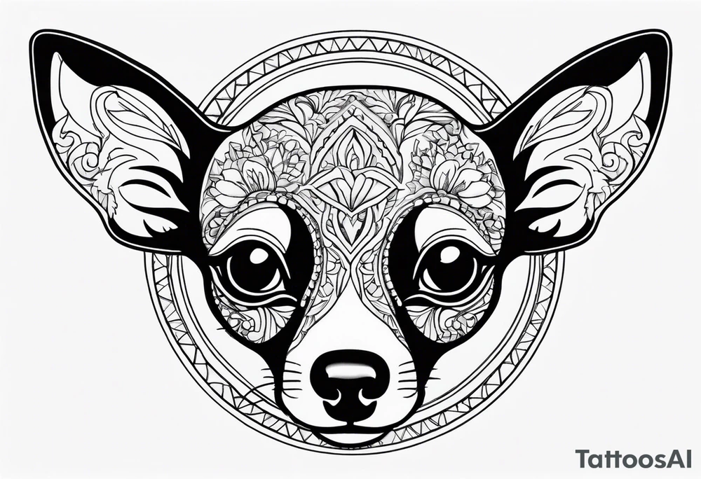 Small chihuahua tattoo idea