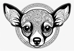 Small chihuahua tattoo idea