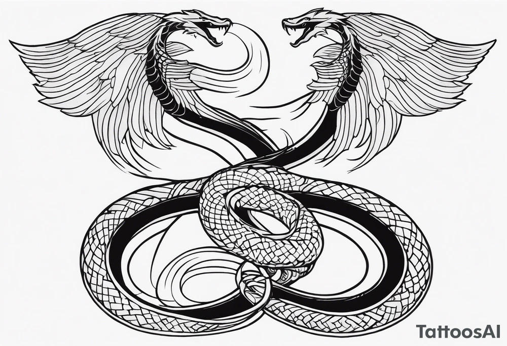 Serpent and the wings of night tattoo idea