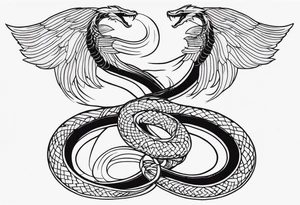 Serpent and the wings of night tattoo idea