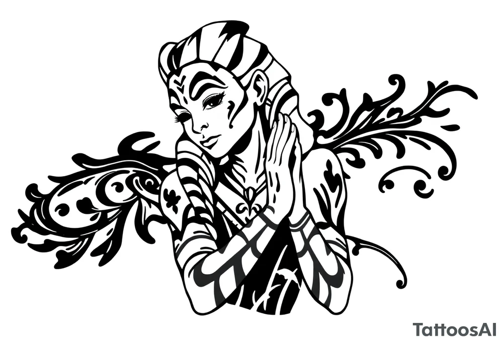 Ahsoka praying tattoo idea