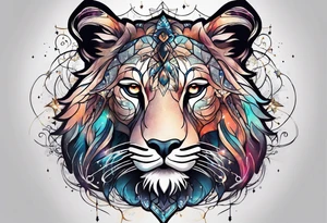 Constellation, animal tattoo idea