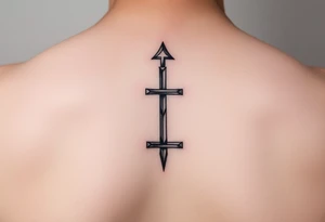 symbol of up and down together tattoo idea