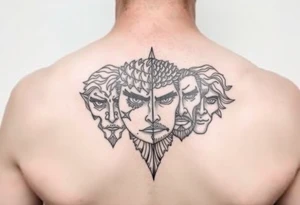 4 seasons faces tattoo idea