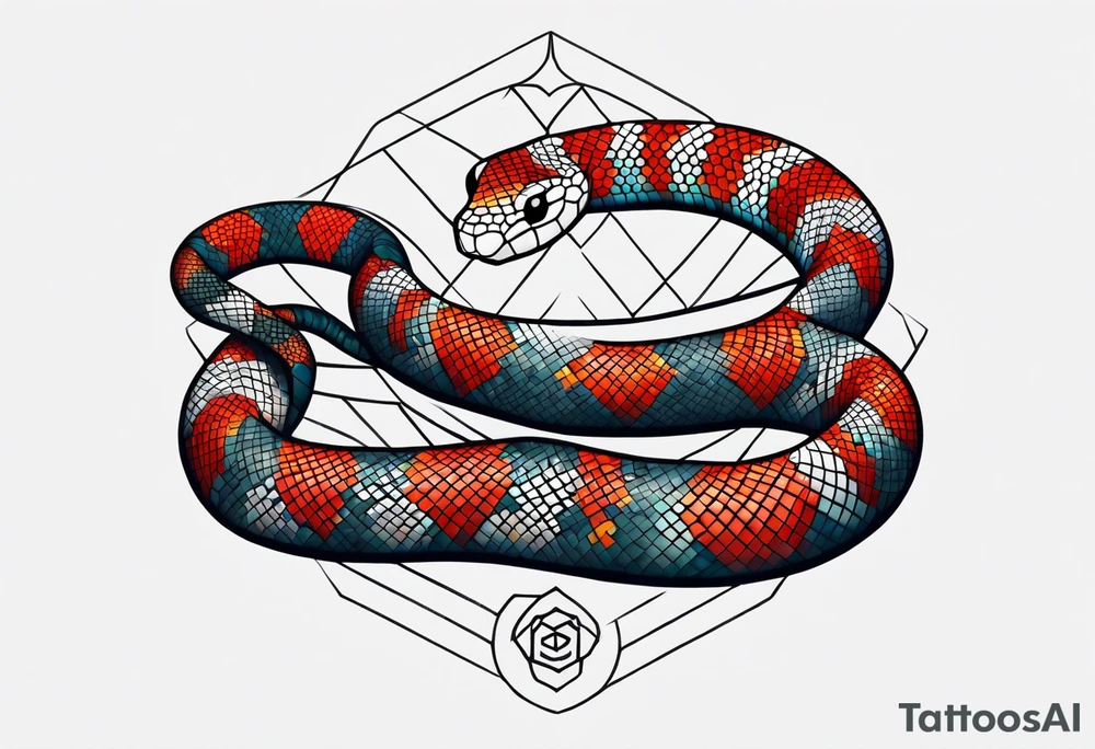 Coral snake tattoo tattoo idea