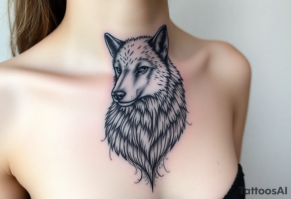 Wolf disguised as a sheep tattoo idea
