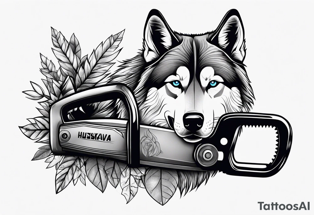 Chain saw huskivarna tattoo idea